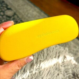 Eye bobs Yellow hard eyeglass case - Like New